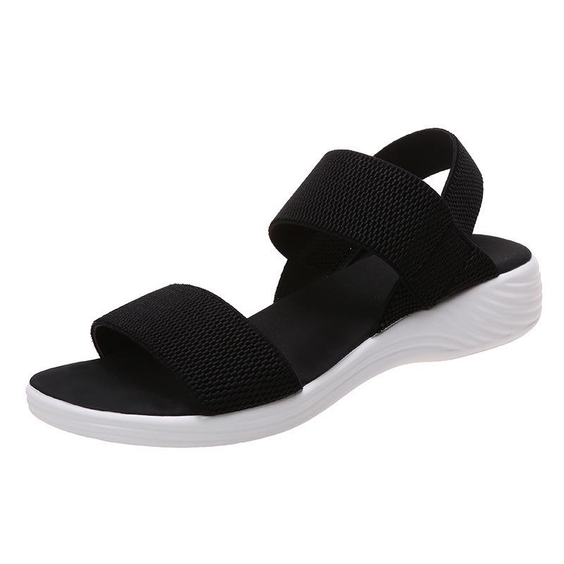 Anti-slip Shoes, Large Size Sandals, Women s Shoes, Flat Shoes 36 чёрный