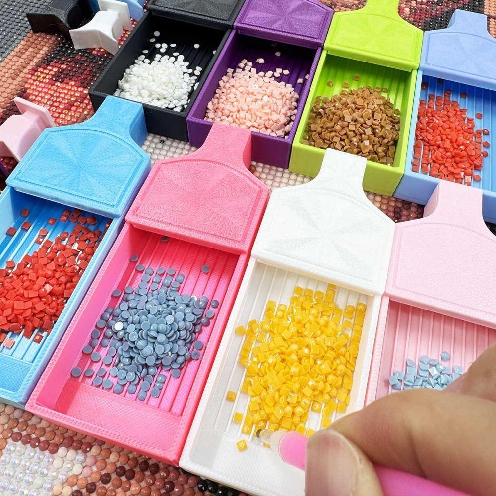 DIY Craft Beads Sorting Storage Tray Large Capacity Drill Storage Tray for Nail Art