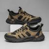 Fashion Genuine Leather Sports Sneakers Man Outdoor Camping Hiking Shoes Men Travel Casual Shoes Lace-up Walking Climbing Men's Footwear