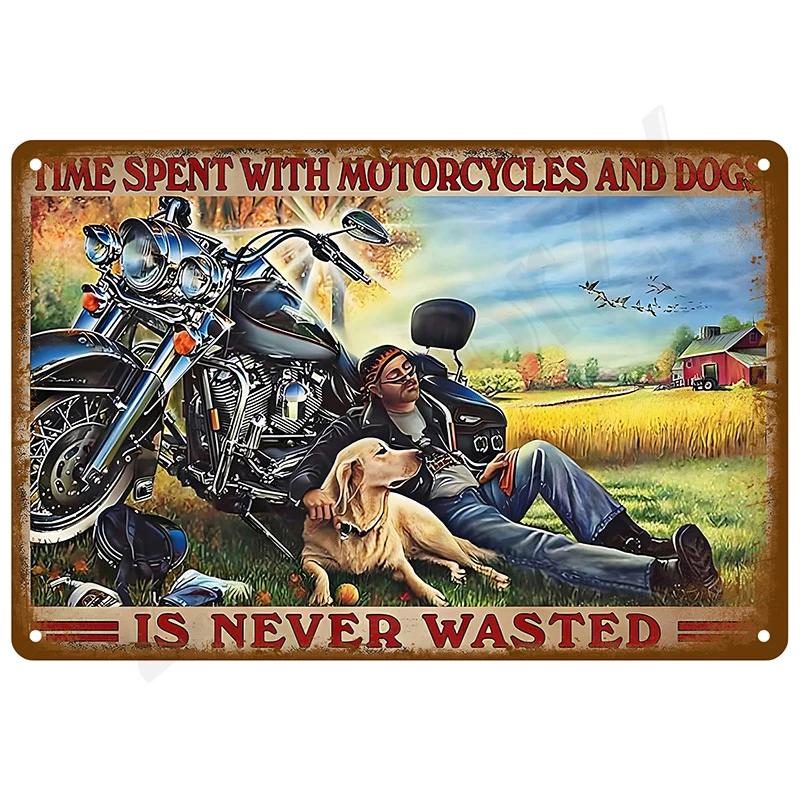 Vintage Metal Signs Plates Tin Sign Posters Man Cave Bar Retro Wall Art Mural Outdoor House Bathroom Home Room Decorations Decor