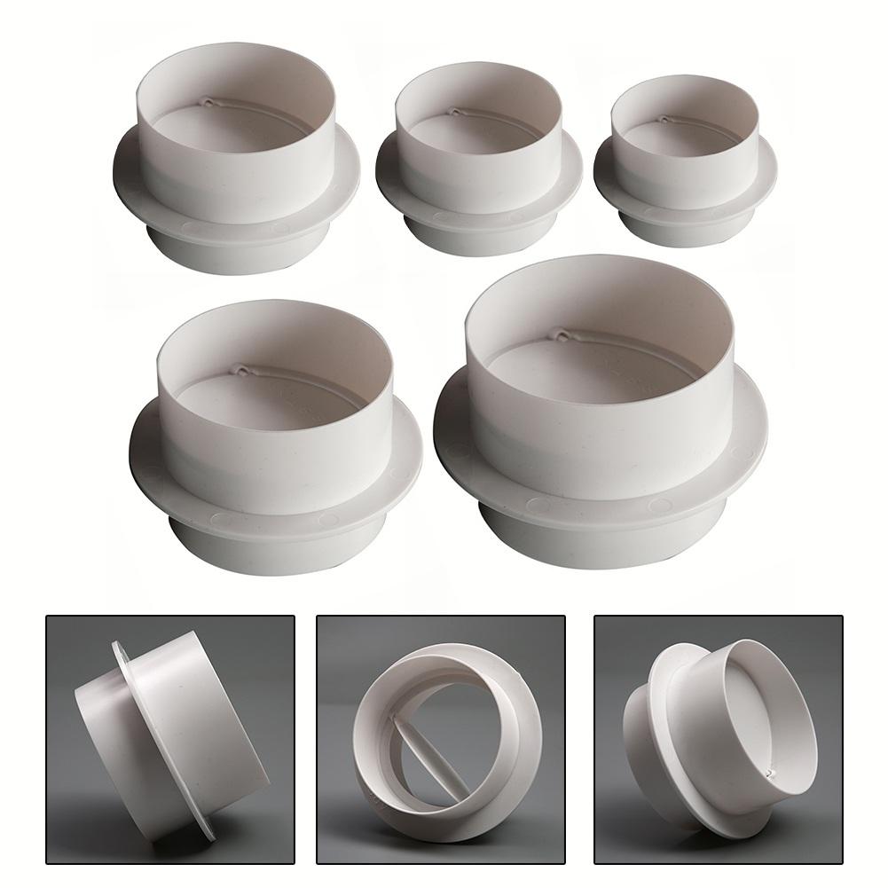 80-200mm Pipe Check Valve Ventilation Pipe Round Check Valve Air Duct Check Exhaust Fan Pipe Accessories