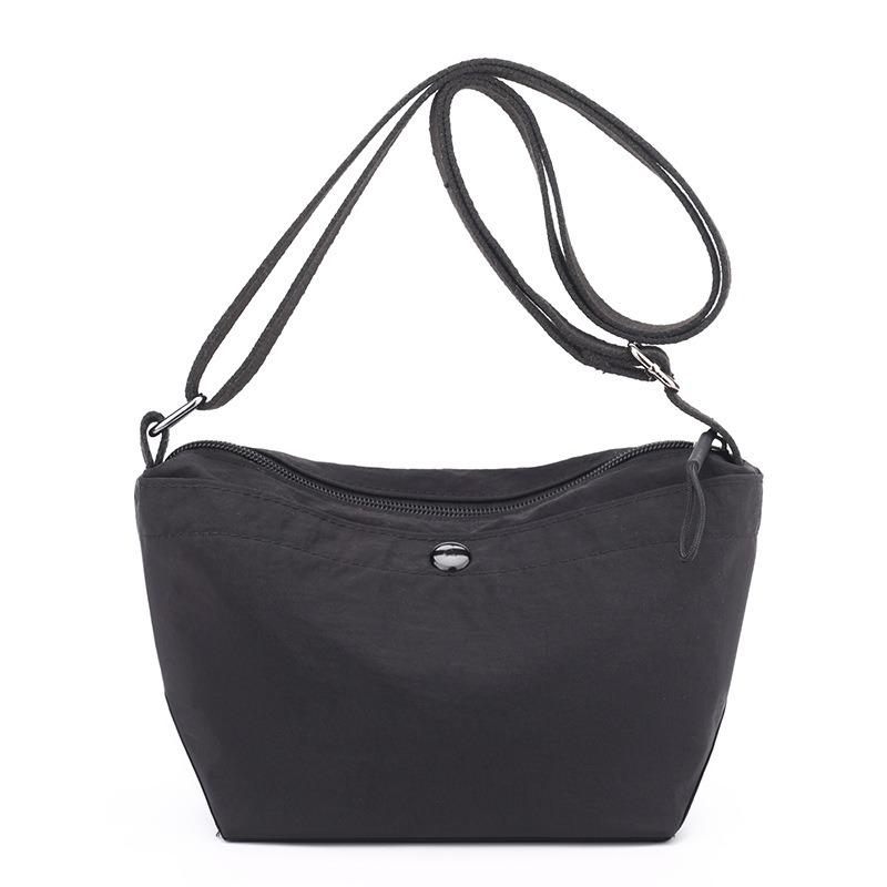 Simple shopping messenger bag, light anti-splashing nylon bag, casual going out women's trendy bag, trendy women's shoulder bag