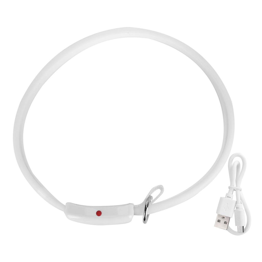 Collare per cani a LED Ricaricabile USB Colore della luce dinamico Regolabile Anello da collo per animali domestici Impermeabile
