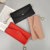 Women's Versatile Clutch Wallet: Portable, Stylish, Solid Color, Snap Button, Multiple Card Slots, Phone Holder.