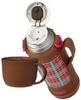 Thermos Vacuum Insulated 2-Way Bottle, 1.03L/1.0L, Check Brown, FHO-1000WF CHBR