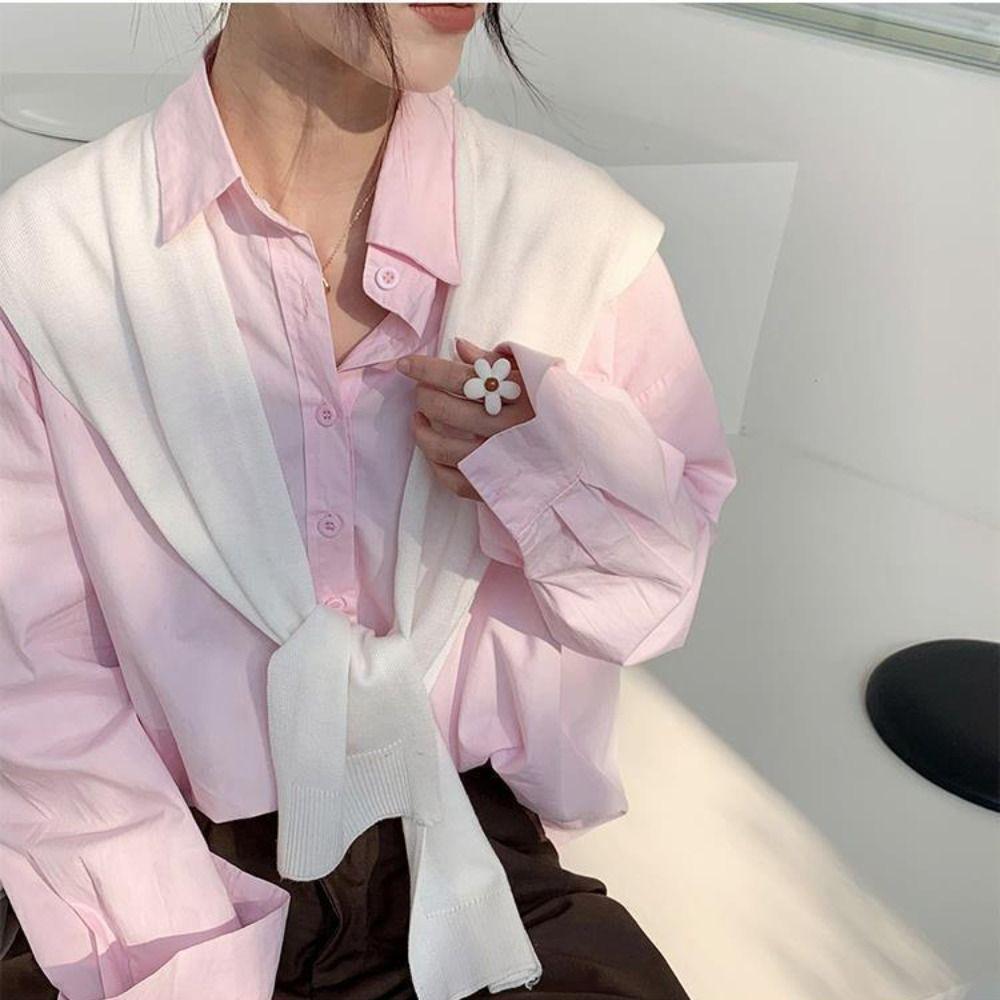 Blouse Shoulders Knitted Shawl Cape Wool Scarves Elegant Fake Collar Female