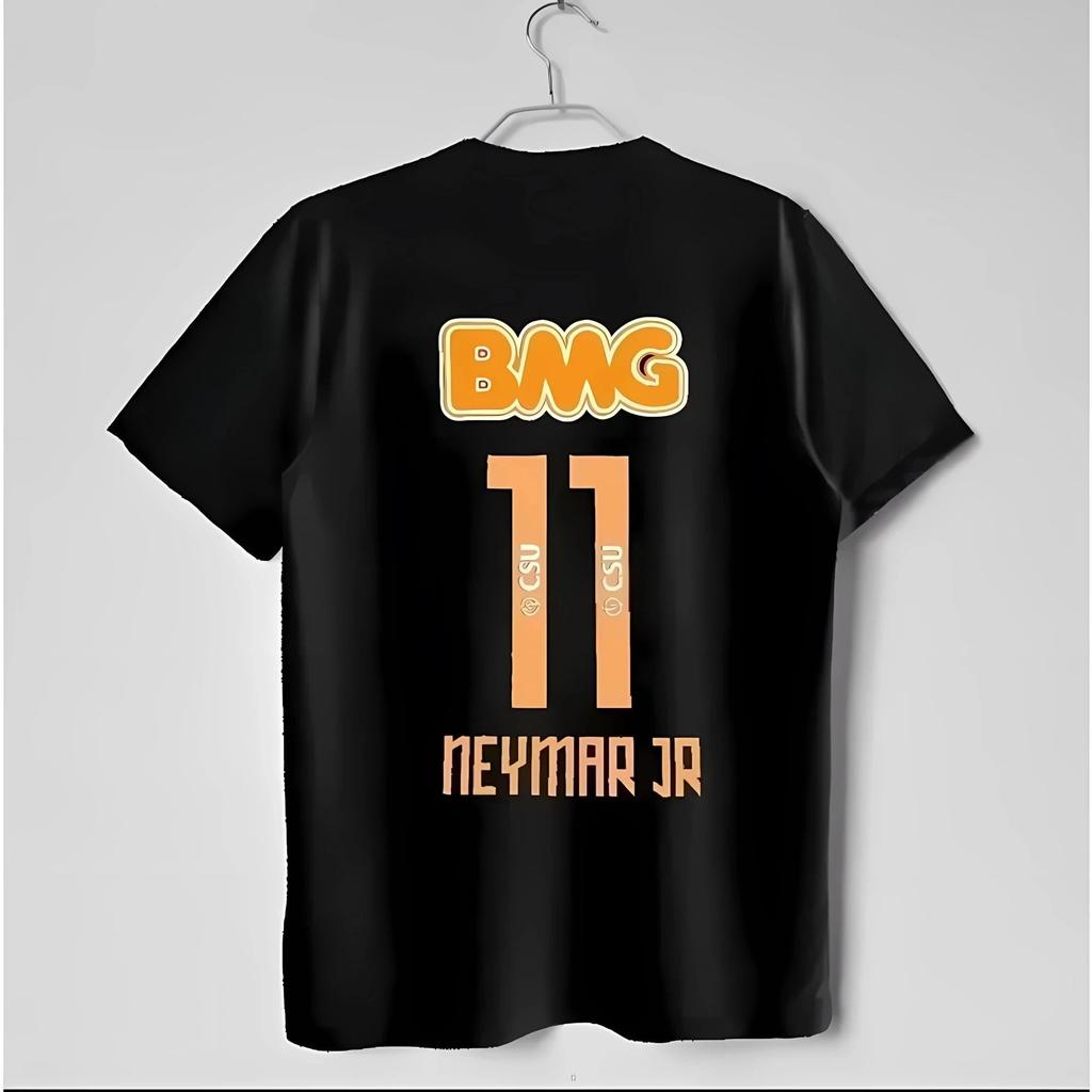 2026 Spring and Summer BMG Neymar Jr 11 Official Soccer Jersey_Premium Football Fan Gear,pure Cotton T-shirt Y2k Short Sleeves Classic