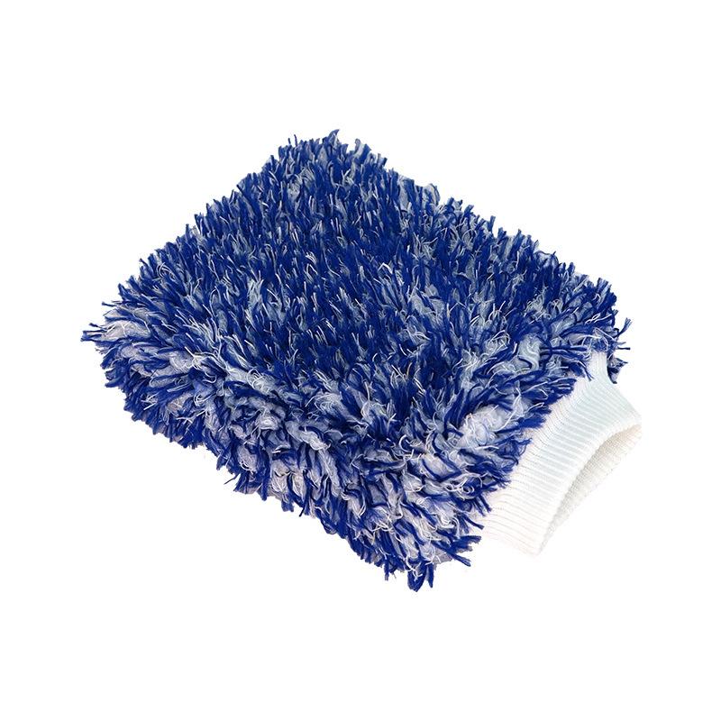 Double-Sided Coral Fleece Car Wash Mitt - Superfine Microfiber, Long Pile for Easy Cleaning