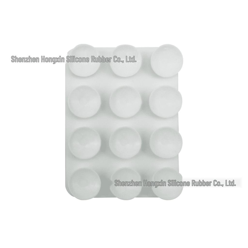 Silicone Suction Cup Holder for Mobile Phones - Square, Single-Sided, Set of 24