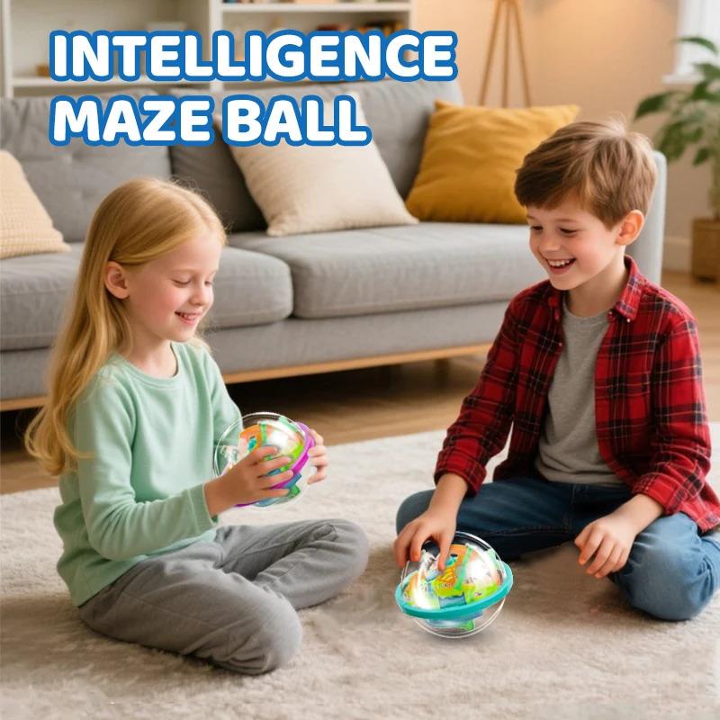Non-Toxic 3D Luminous Edition Maze Mini Magic Jigsaw Puzzle Intelligence And Creative Game Iq Gift Display Stand Suitable For Kids And Adu