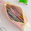 Korean Version Color Blocked Student Pencil Case, Cute Stationery Bag, Large Capacity Stationery Storage, Simple Pencil Case