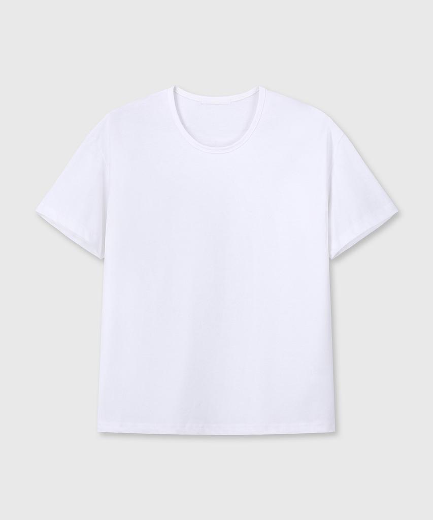 Daibeuin Uniform U Neck T-Shirts (White)