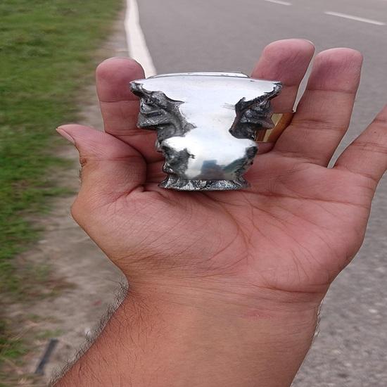 11 cm Handgefertigter Drachenkopf Gehstockgriff Nur Stockspitze Geschenk für Ihn, Sie, Vater, Mutter, Großmutter, Großvater