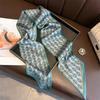 New Long Neckerchief Skinny Hair Bands Women Silk Scarfs Fashion Headbands Bag Scarves Print Hairband Neck Scarf For Ladies