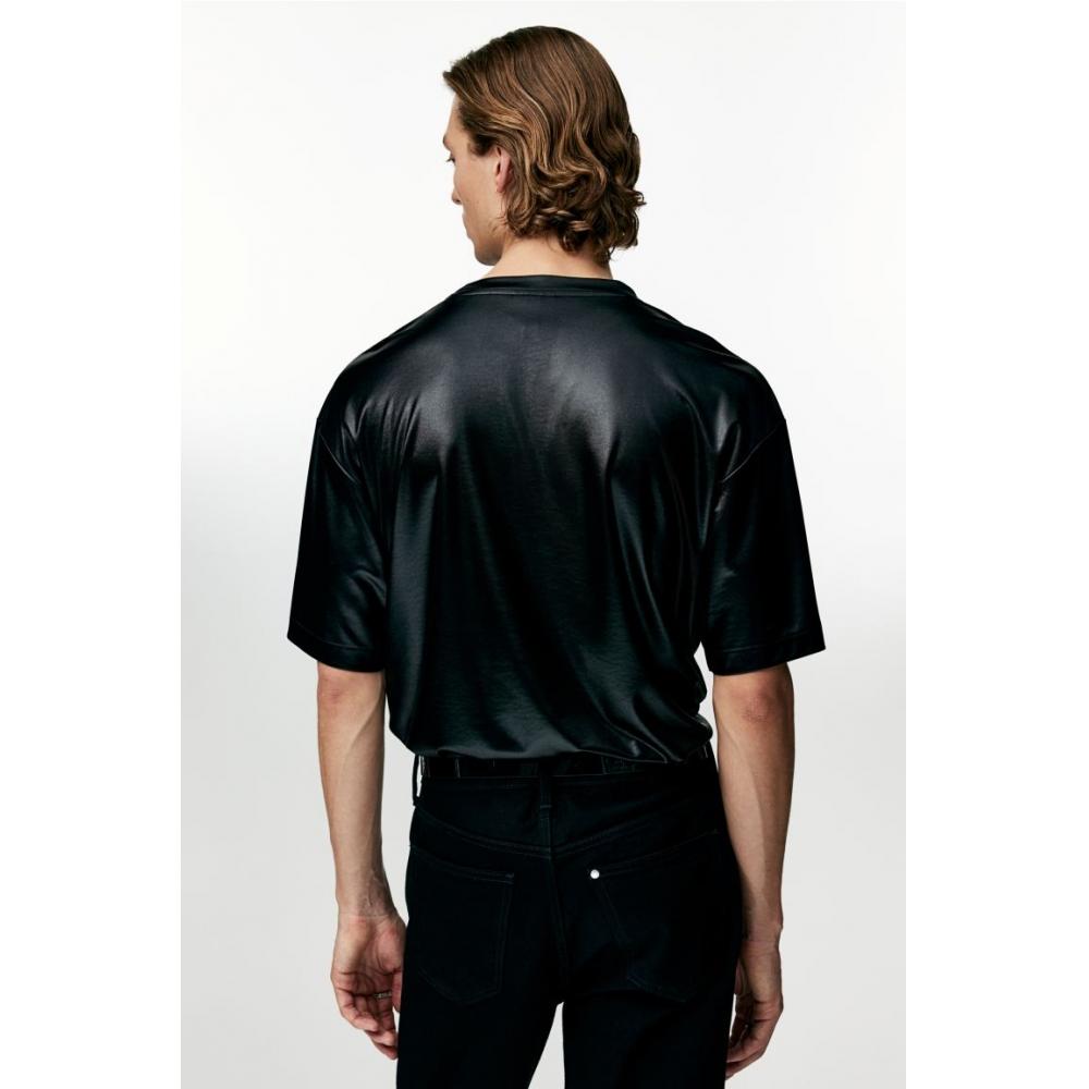 Футболка HM Loose Fit Satin — фото 3