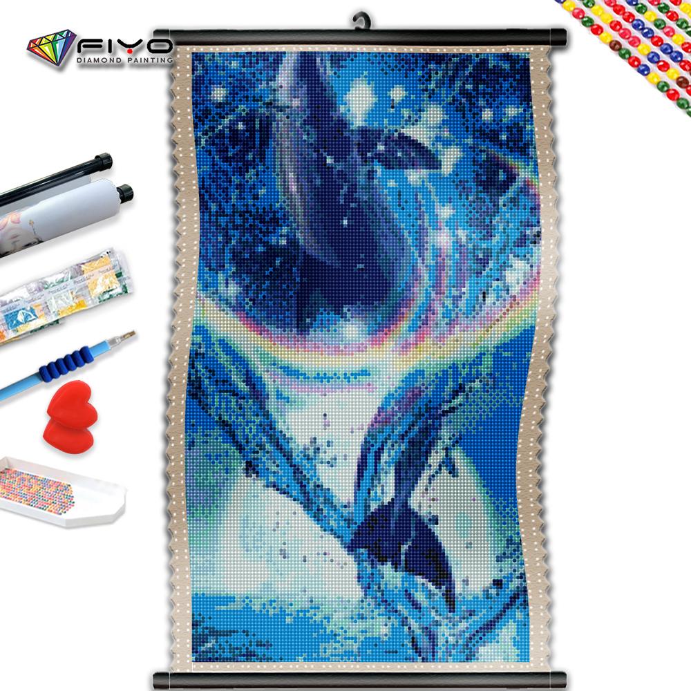 

5D DIY Рамка Алмазная картина Радуга Кит Вышивка Крестом Мозаика Животные Товары ручной работы Настенное искусство