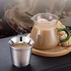 80ml Mini nerezový hrnek na kávu, dvouplášťový vakuově izolovaný pro horké a studené nápoje, přenosný panák na ledové espresso