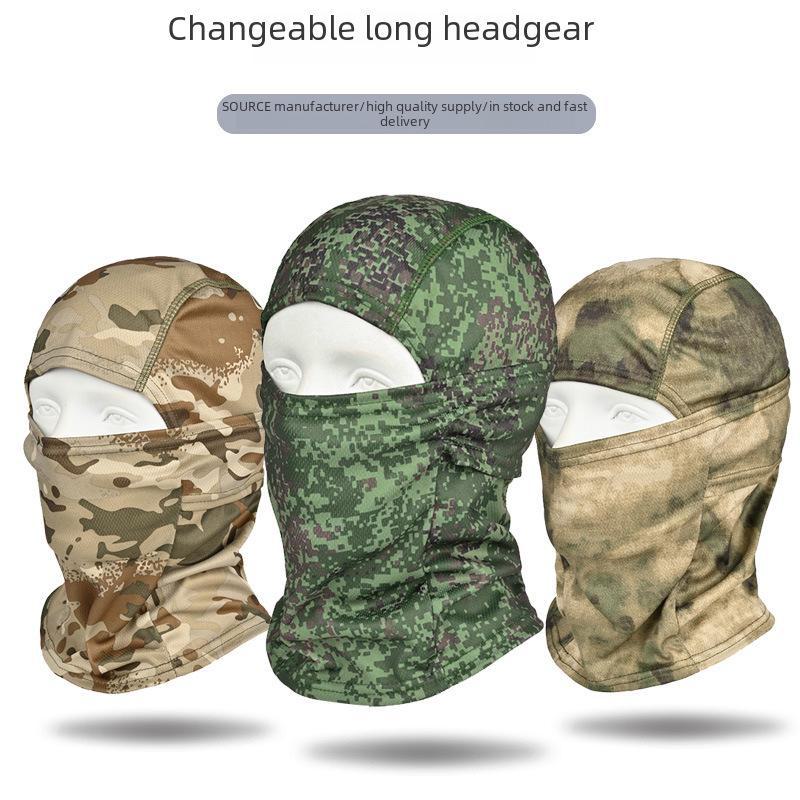 "Camouflage Motorcycle Balaclava: Dustproof, Sun-Protection Summer Riding Mask"