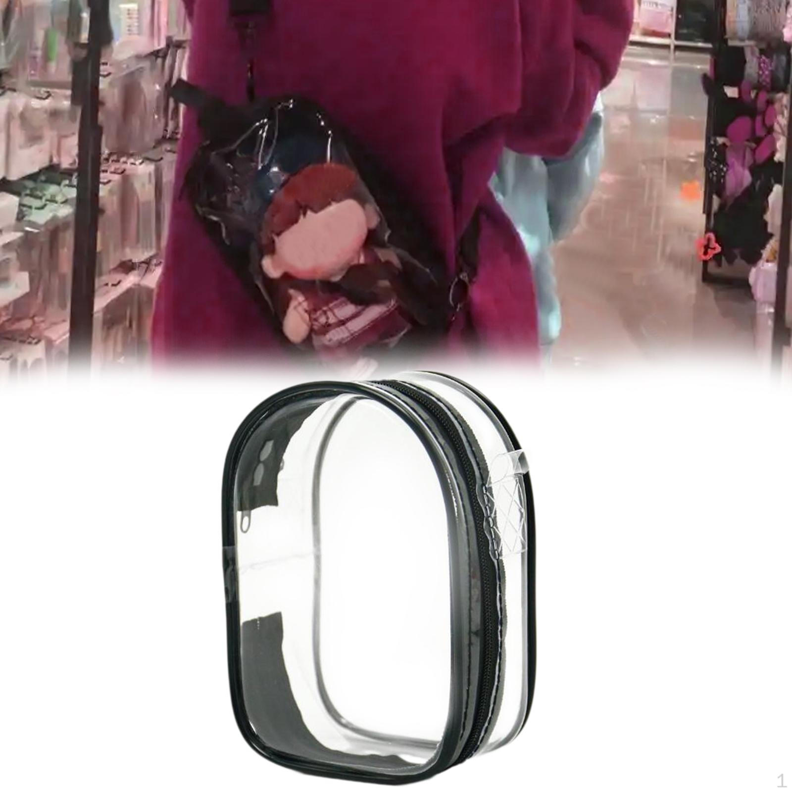 

Прозрачная сумка для демонстрации фигурок, кукольный маленький мини-мешок для хранения Black