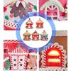 Glowing Ceramic Simulation Christmas House Decoration With LED Lights  Battery Powered Handmade Holiday Gift