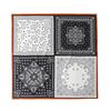 Hangzhou silk old money wind cashew flower 100% mulberry silk scarf square scarf spring and autumn versatile silk double crepe silk scarf