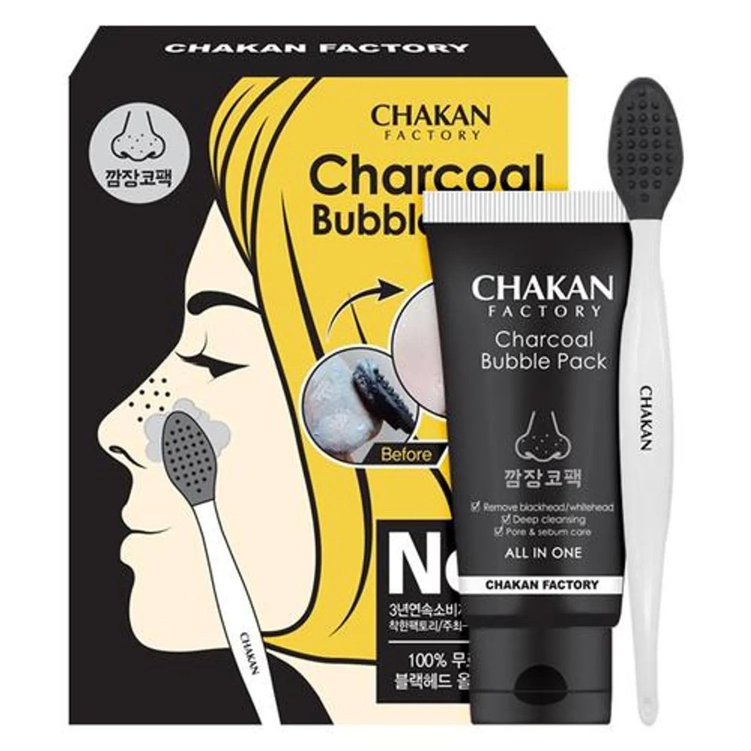 CHAKAN FACTORY All In One Charcoal Bubble Pack 40ml
