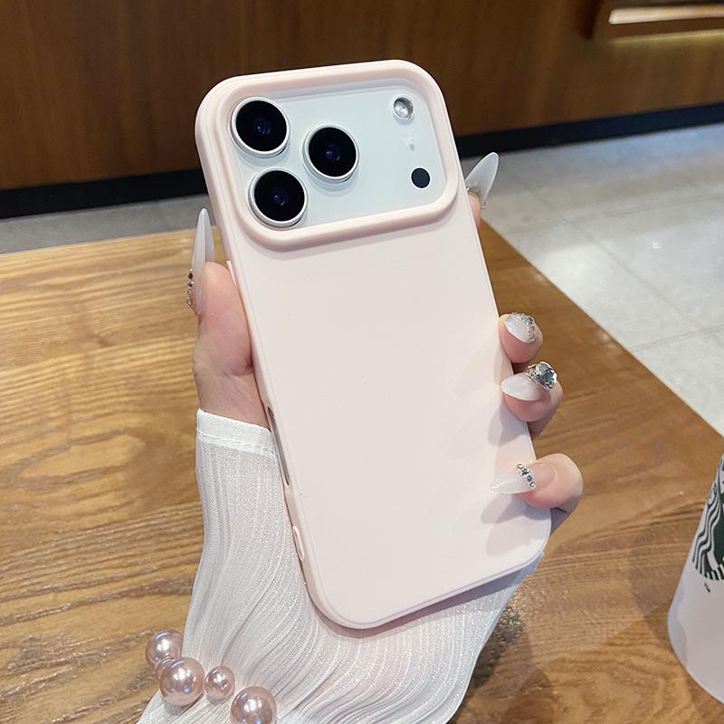 

Роскошный чехол для телефона конфетного цвета для IPhone 17 Pro Max Мягкая силиконовая накладка для IPhone 17 Air 17Pro Бампер для камеры ТПУ Задние чехлы For iPhone 17 светло-розовый