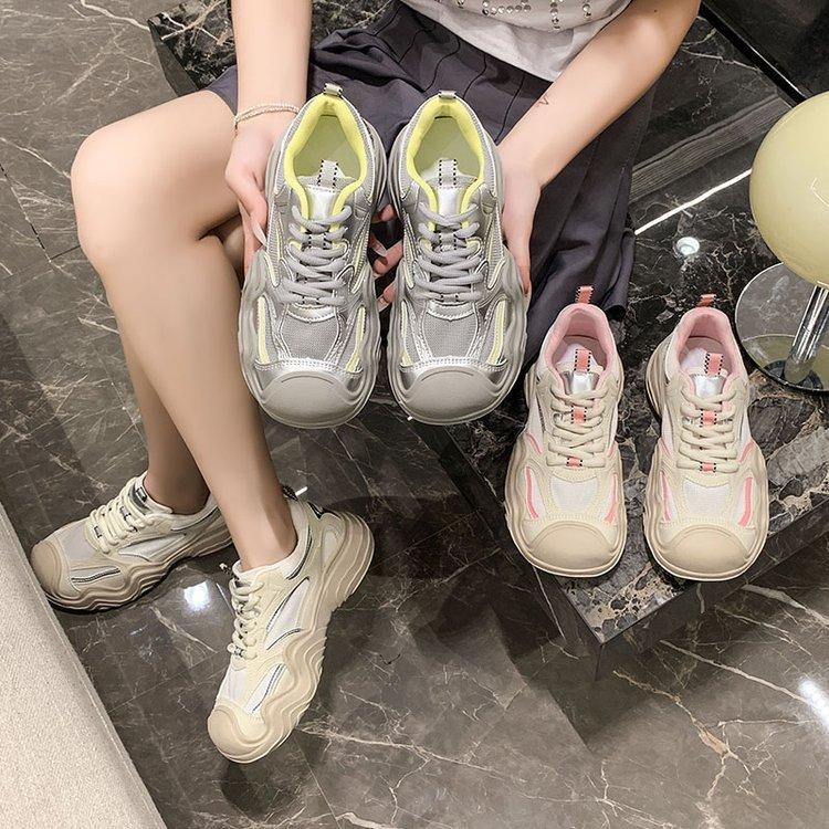 Height-increasing Platform German Training Shoes for Women's 2025 New Summer Fashion Versatile Light Sports Leisure Comfortable Dad Shoes