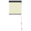 vidaXL Außenrollo 60 x 250 cm Cremeweiß