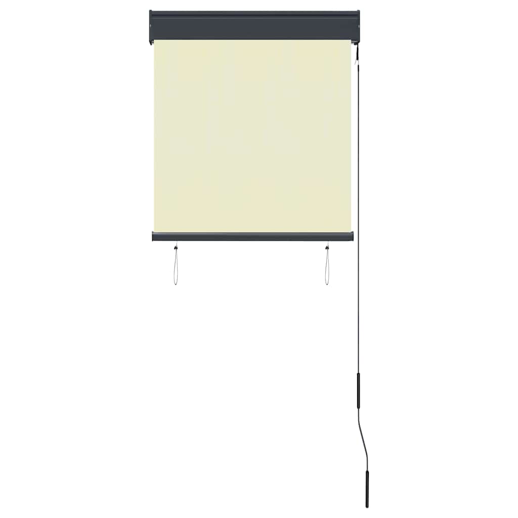 vidaXL Außenrollo 60 x 250 cm Cremeweiß