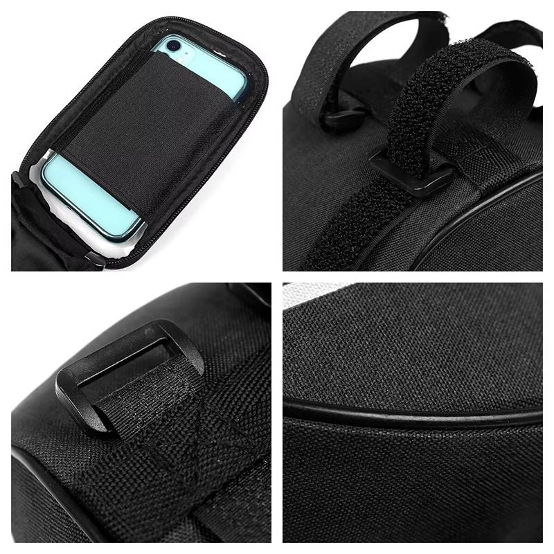 Bicycle Bag 1L Frame Front Top Tube Bike Bag Handlebar Touch Screen Cycling Bag Phone Holder Bicycle Accessories