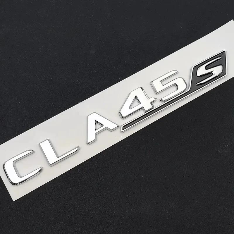 3D ABS Car Letters for Mercedes CLA45S C118 W118 CLA35 CLA45 AMG C117 W117 Fender TURBO 4MATIC Emblem Logo Sticker Accessories