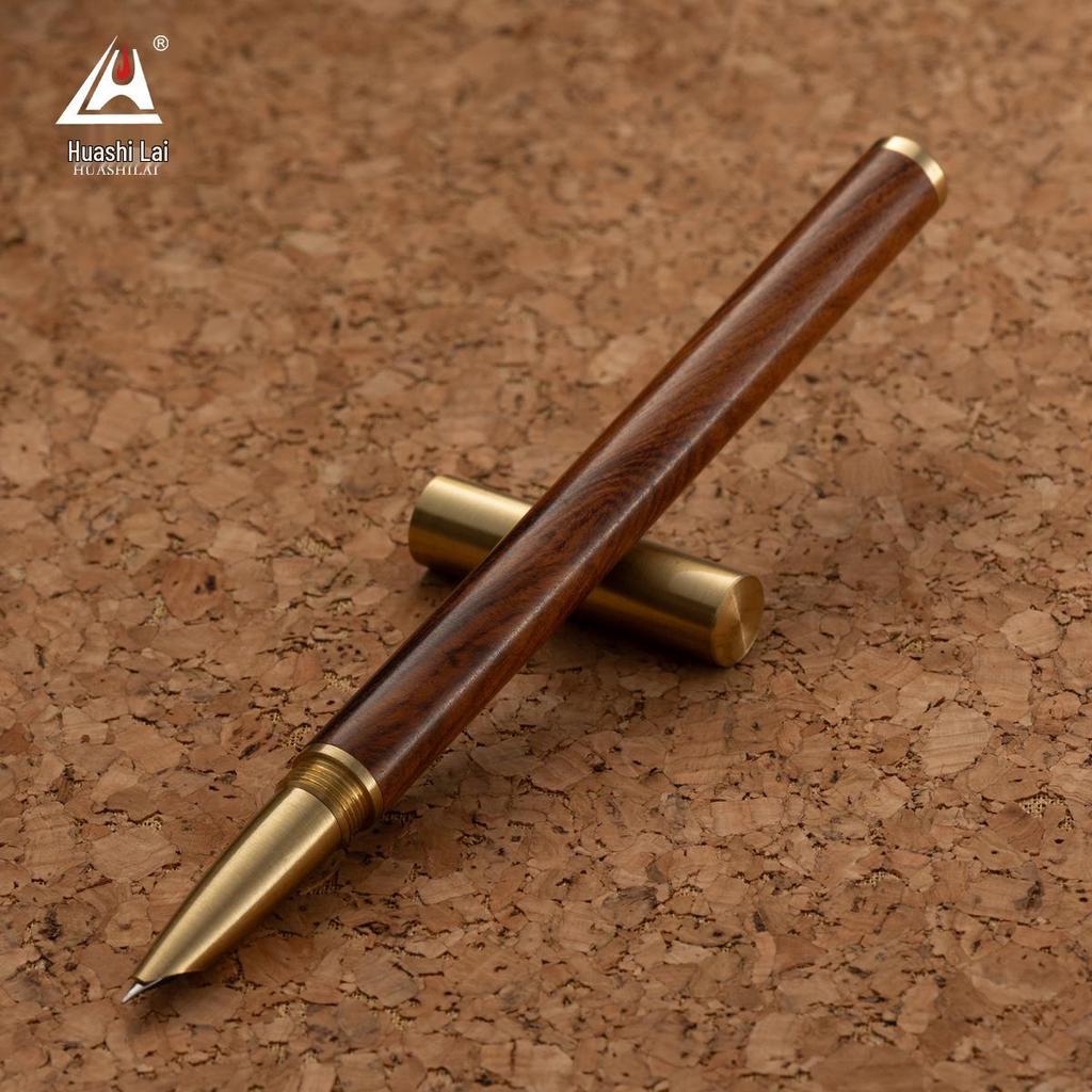 Rosewood Ebony blekkpatron fyllepenn med mørk spiss for kalligrafipraksis