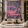 Bird (5) Theme Custom Tapestry Personalized Custom Name Text Wall Hanging Tapestry Home Decor Background Cloth