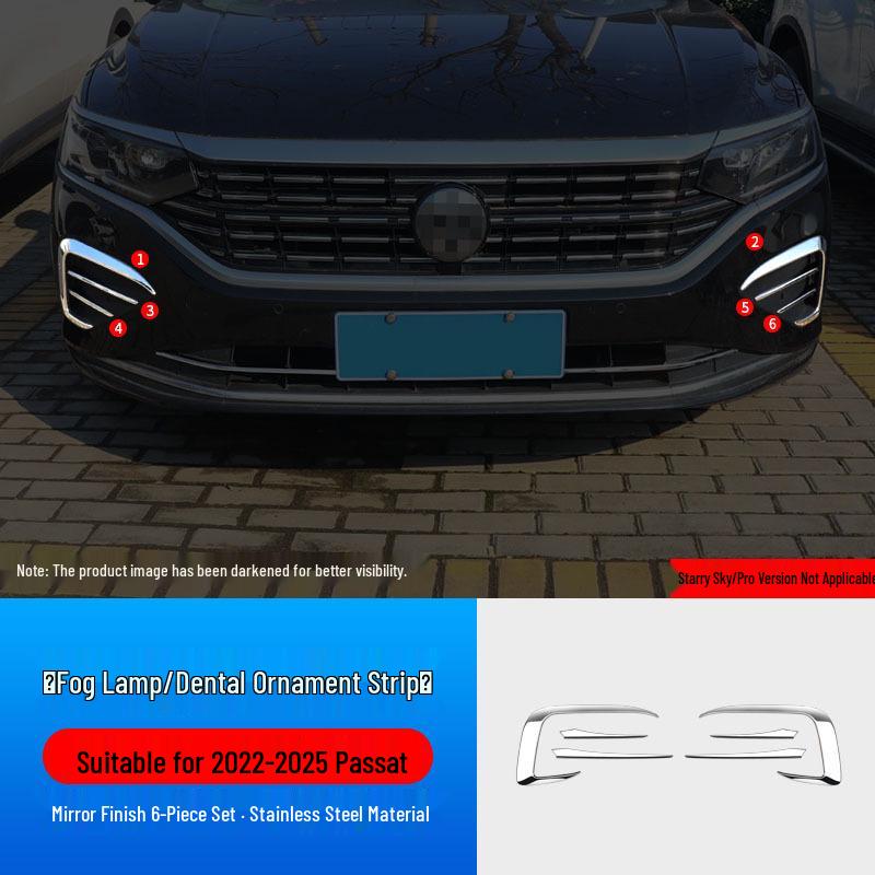 Volkswagen Passat Fog Light Frame Decorative Grille Trim Strip
