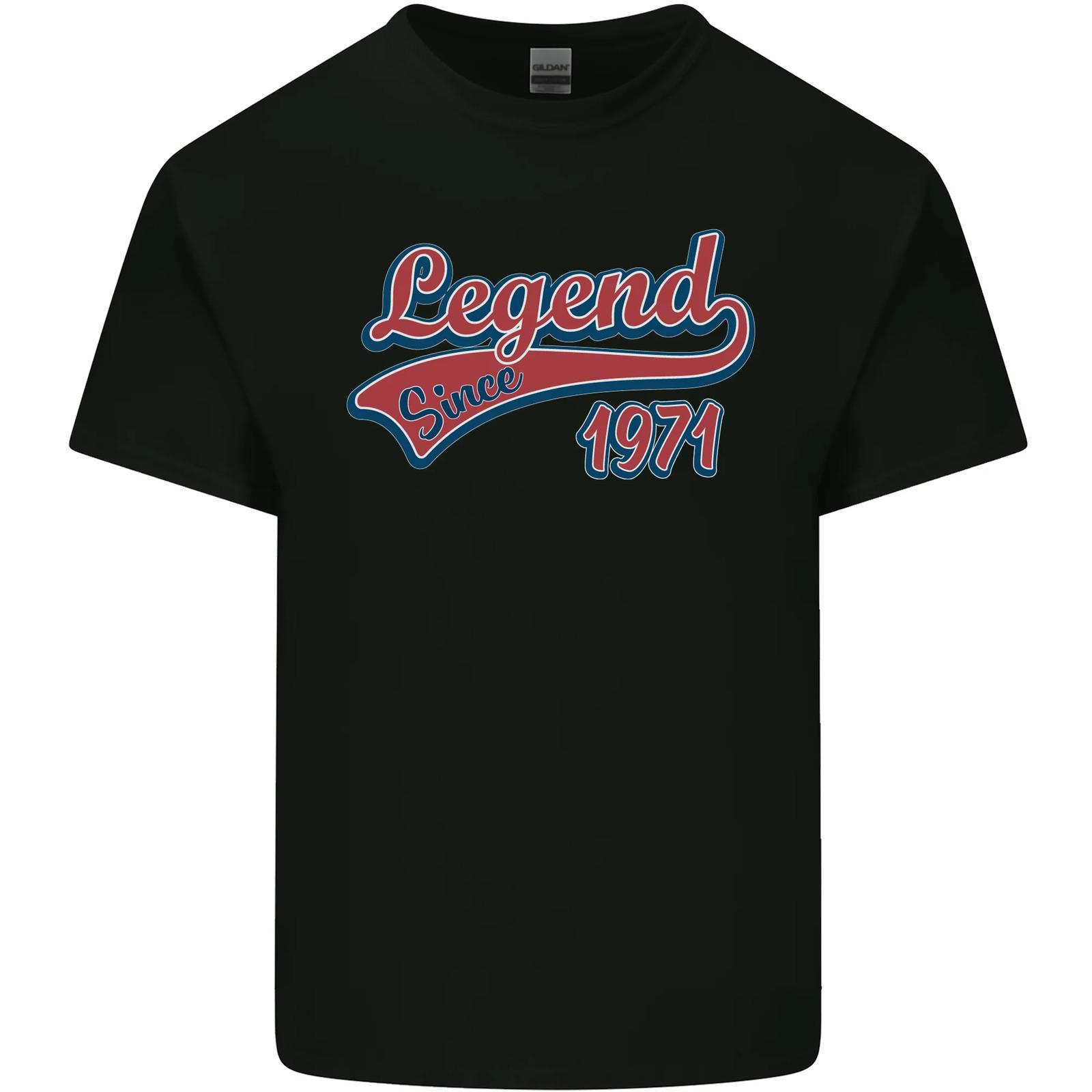 Legend Since 55th Birthday 1971 Mens Cotton T-Shirt Tee Top 4XL