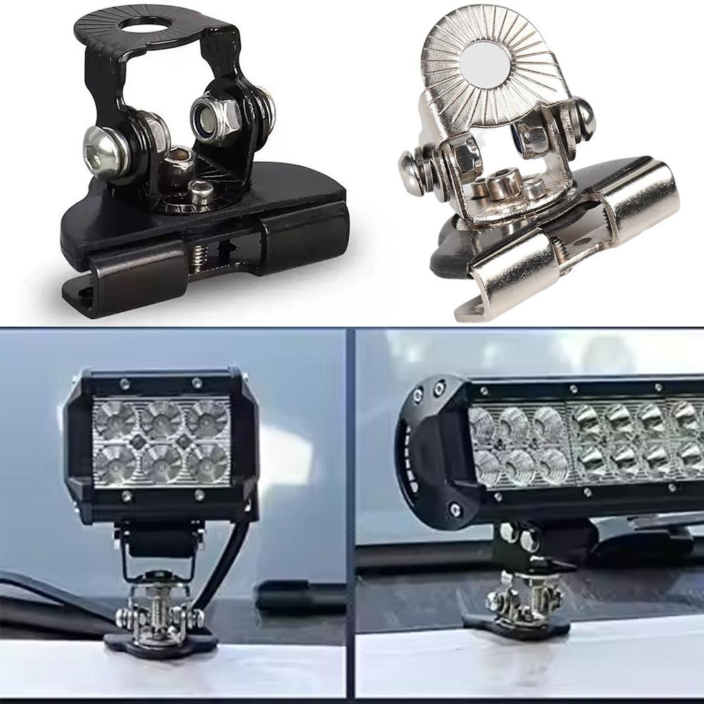 1/2 Stück LED-Lichtleisten-Montage Auto-Scheinwerferhalter Flutlichtklemme Scheinwerferständer Balkenhalterung Offroad 4x4 Autozubehör