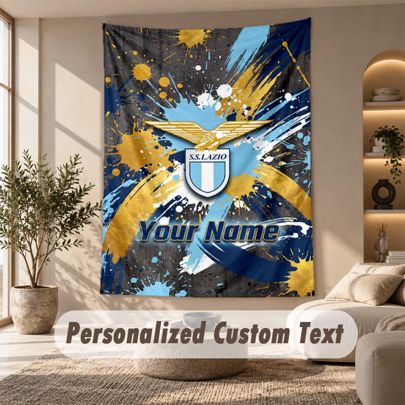 Tapestry Custom Name Text, Wall Hanging Tapestry Home Room DecorLazio FC