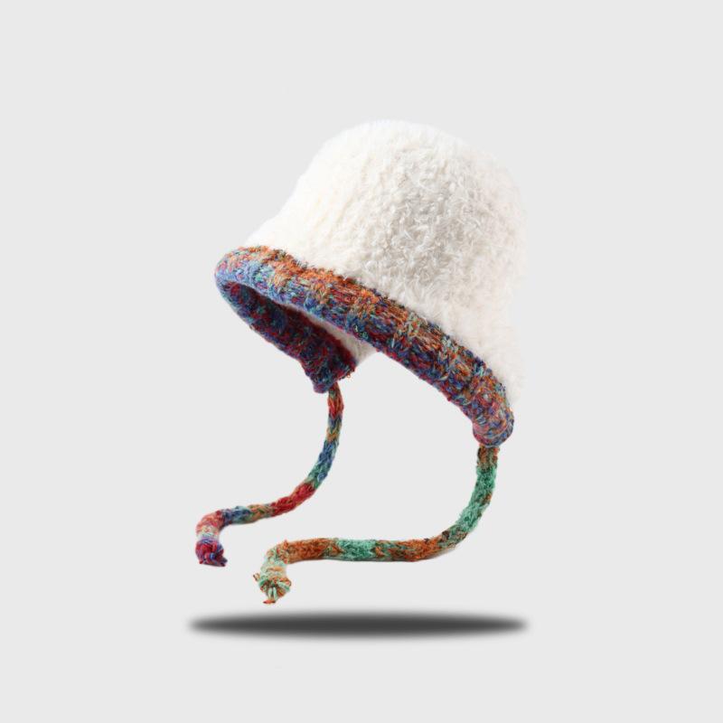 Winter Hats For Women Girls Warm Hooded Beanie For Female Kniting Skull Cap Ear Protection Cap