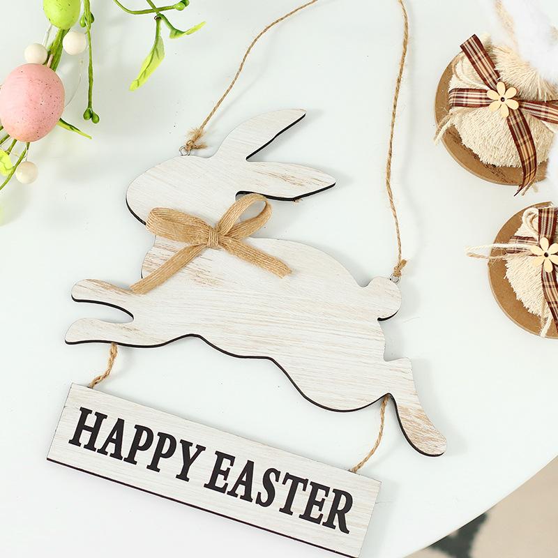 Easter Decorations, Ins, Rabbit Letters, Wooden Crafts, Wall Mounted Party Doors, Holiday Decorations, Home Decor Ornaments