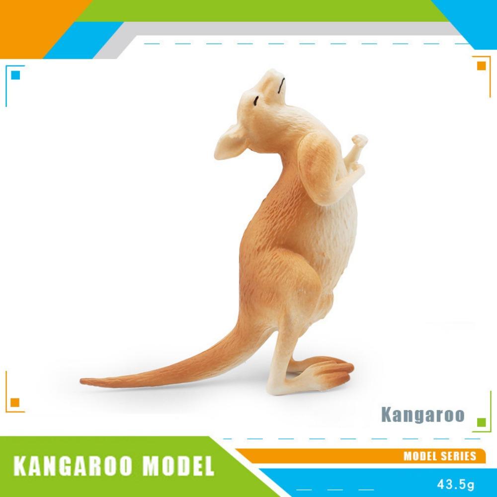 Handmade Craftsmanship Kangaroo Figures Simulated Design Kangaroo Statue Crafts Home Decoration