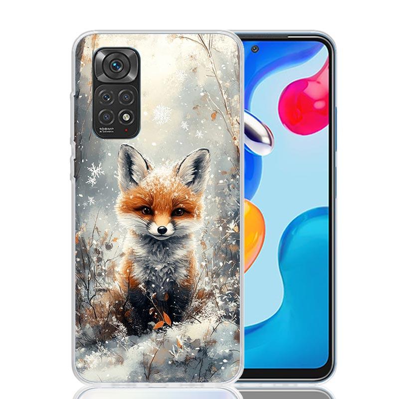 Animal Fox Phone Case For Xiaomi Redmi Note 13 14 15 Pro Plus 12S 12 14S 11S 11E 10 10S 11 11T 5G 4G Cover Coque Redmi Note 13 1