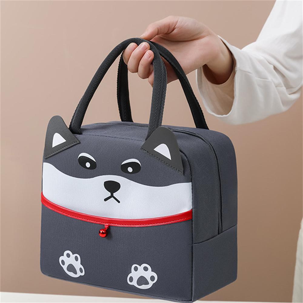 Cartoon Cute Insulated Lunch Bag Kawaii Portable Lunch Box Student Kids School Thermal Storage Bag Picnic Bento Food Tote Bags