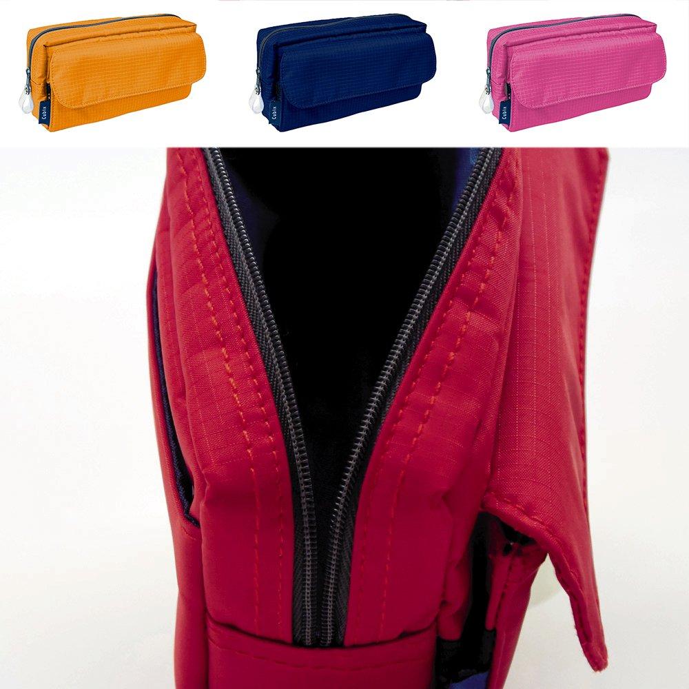 Cubics Pencil Case Square Navy M-Plan 106182-08