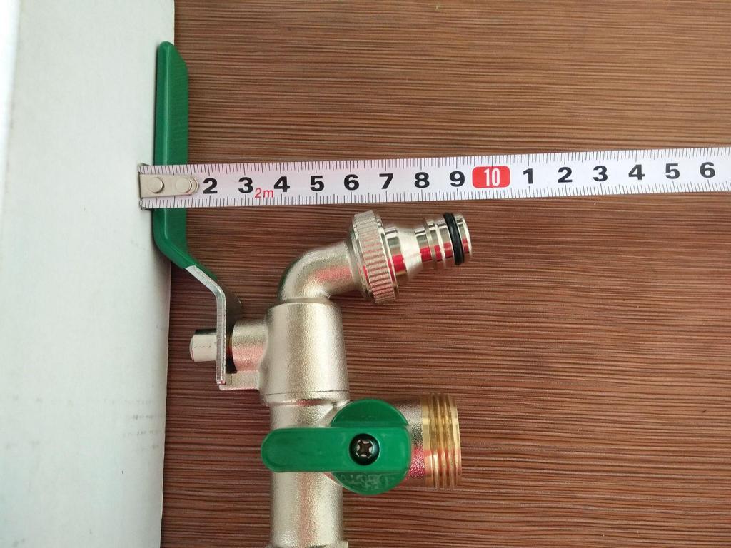 Outdoor Double-Control Brass Faucet for Kitchen and Garden