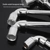 Perforated L-Shaped Hex Deep Socket Wrench for Auto Repair