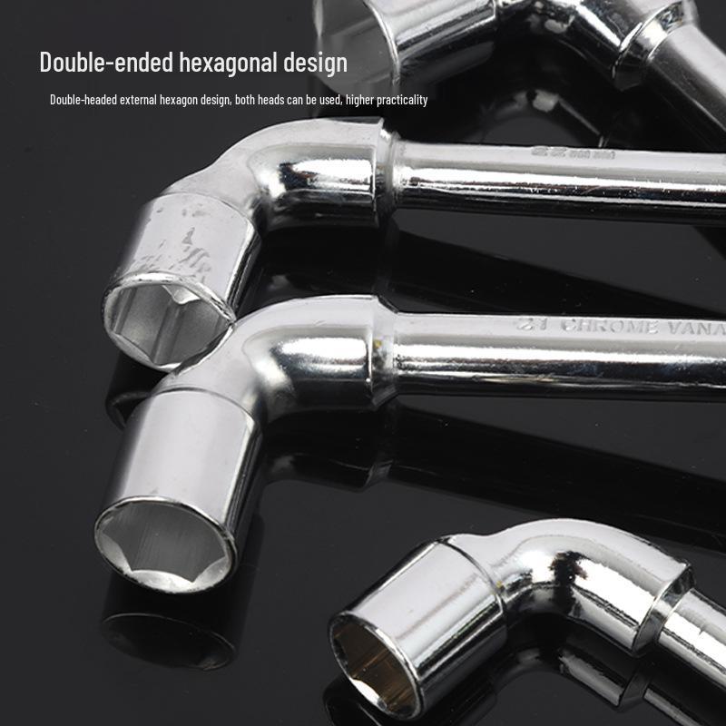 Perforated L-Shaped Hex Deep Socket Wrench for Auto Repair