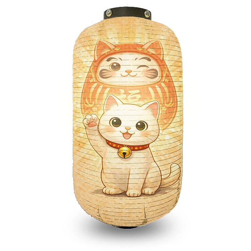 Japanese Maneki-neko Hanging Lantern for Hot Pot Restaurant Bistro Sashimi Cuisine Ramen Sake Lantern Outdoor Festival Decor