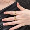 Couple Stacked Style Trendy Diamond Inlaid Ring Light Luxury Fashion X-shaped Rings for Women Adjustable Banquet  Gifts