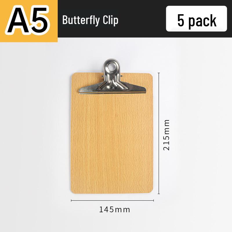 A4/A5 Clipboard: Writing Board & Menu Holder for Restaurants, Catering, Tests, and Student Use.